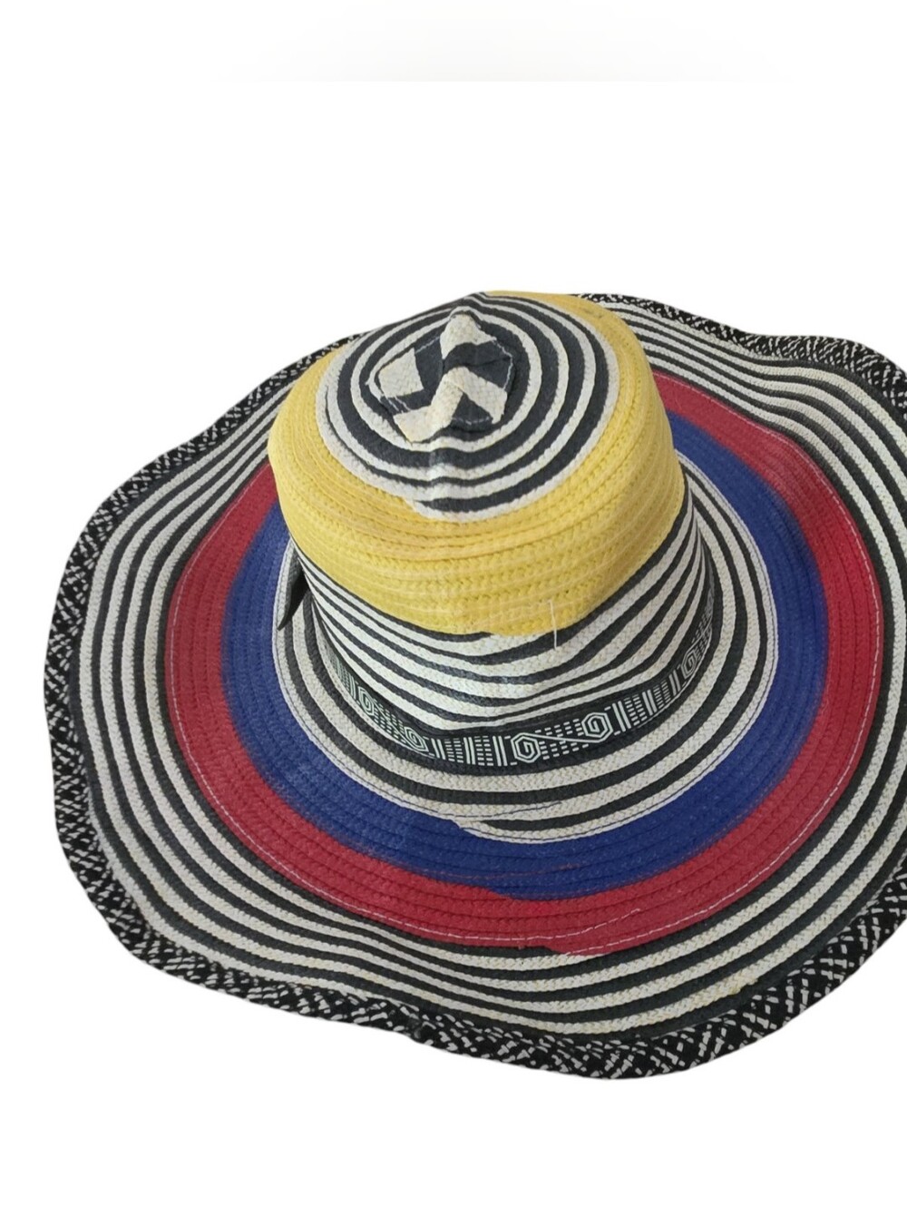 Sombrero Vueltiao Colombian Colorful Resortwear Travel Woven Festival